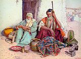 Arab Canvas Paintings - Arab Merchants